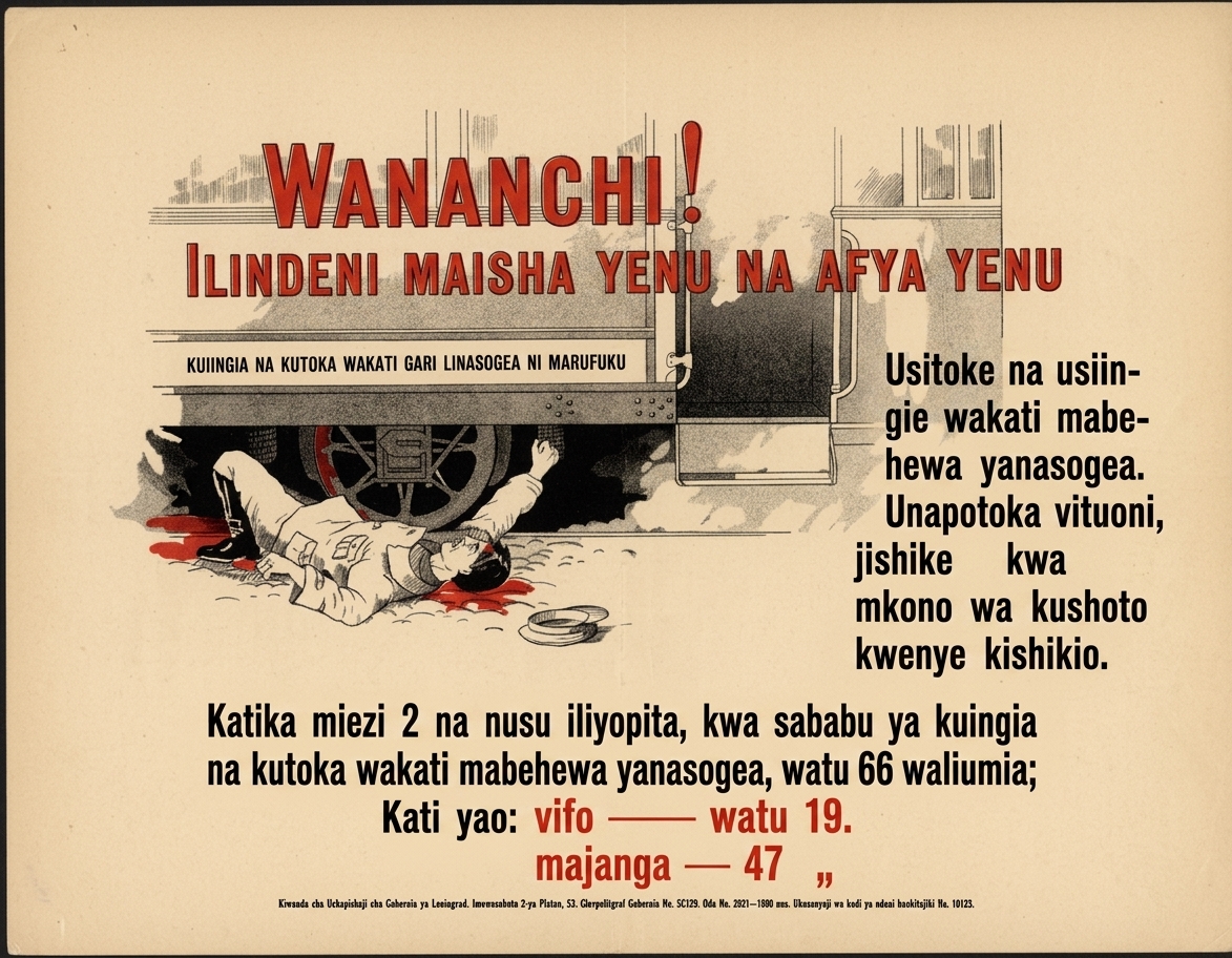 PixLate example: Kiswahili